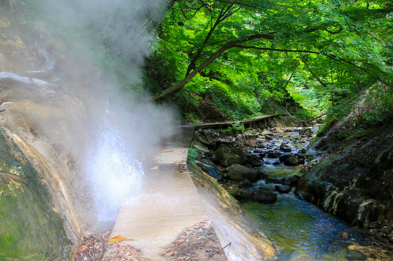 An abundance of hot springs at Naruko Onsen Hot Spring Village