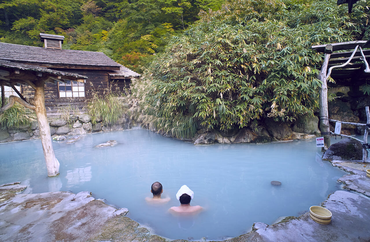 Refresh yourself in the hot springs.