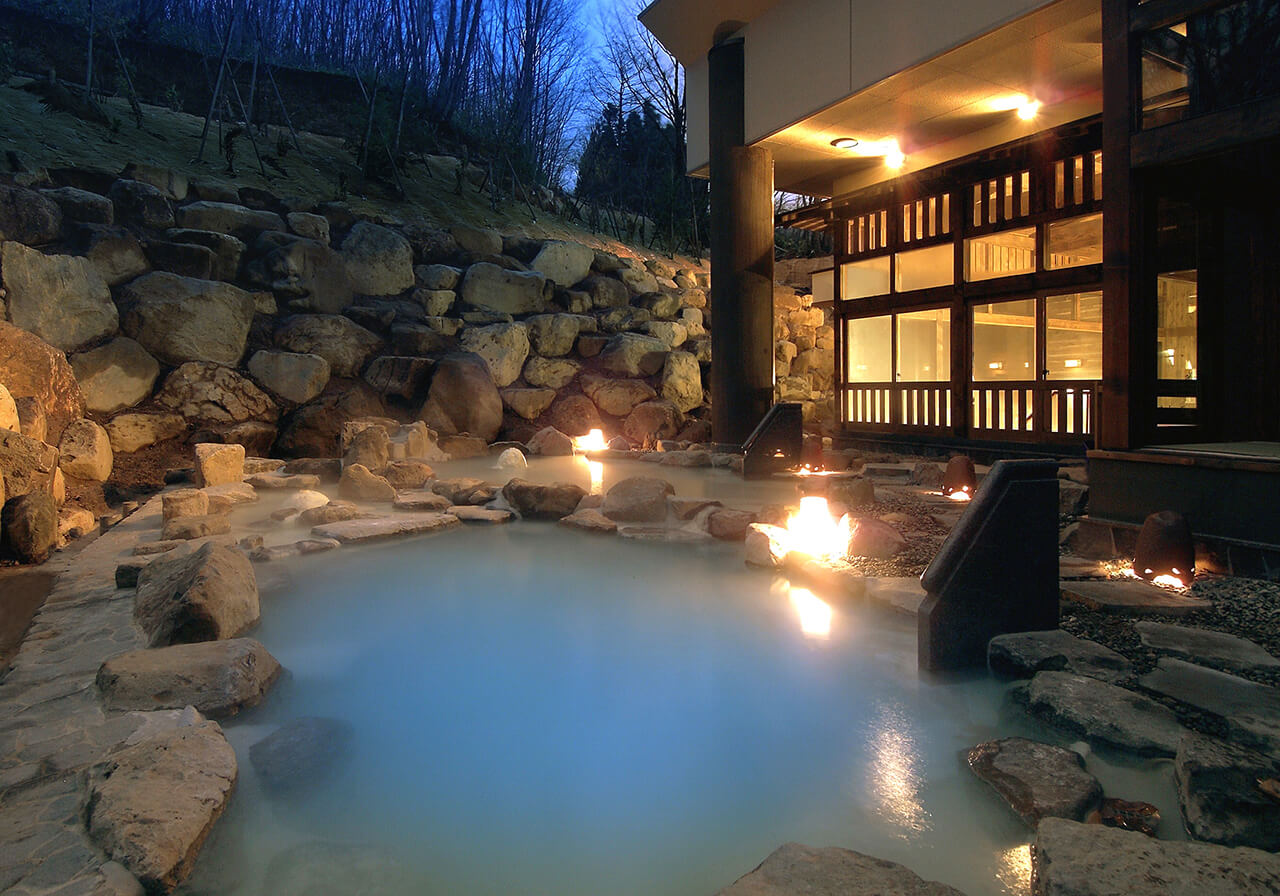 Stay and relax at a hot spring inn